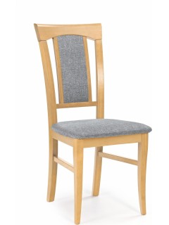Chaise classique tissu gris...