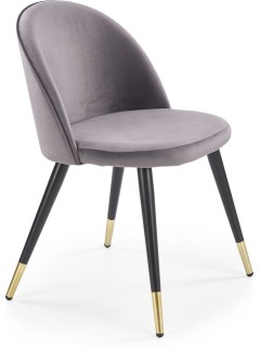 Chaise classique tissu gris...