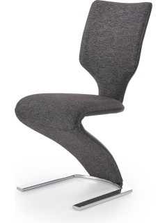 Chaise design tissu noir et...
