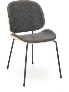 Chaise classique tissu gris...