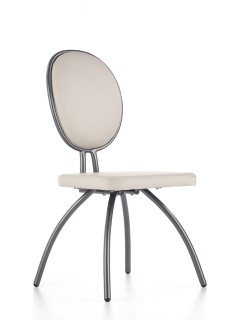 Chaise design eco-cuir gris...