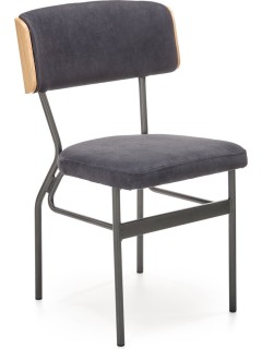 Chaise en design noir et...