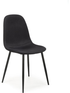 Chaise design tissu noir et...