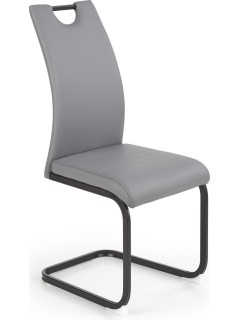Chaise design eco-cuir gris...