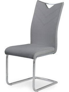 Chaise design eco-cuir gris...