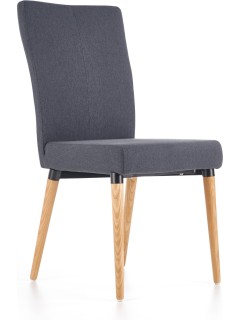 Chaise tissu tissu gris et...