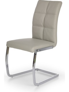 Chaise design eco-cuir gris...