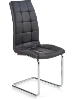 Chaise design eco-cuir noir...