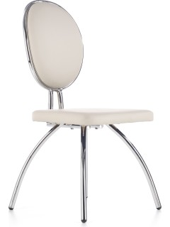 Chaise design eco-cuir gris...