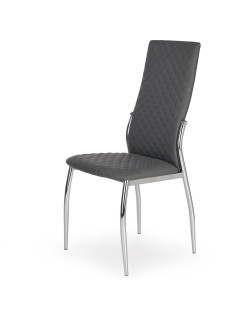Chaise design eco-cuir gris...
