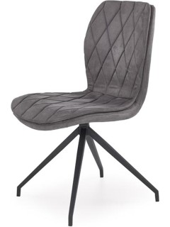 Chaise tissu gris et...