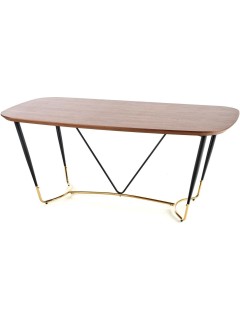 Table design glamour noyer...