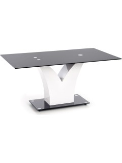 Table glamour en verre noir...