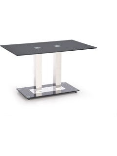 Table design en verre noir...