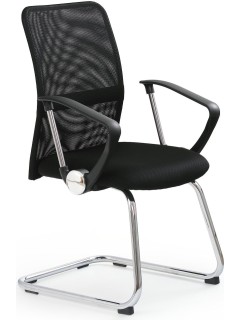 Fauteuil noir et pieds...